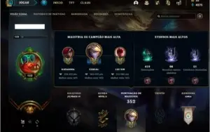 Conta prata 4 com 71 skins e 102 champs