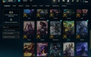 Conta prata 2 com 30 Champs e 9 Skins + 1 Fragmento