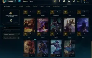Conta prata 2 com 30 Champs e 9 Skins + 1 Fragmento