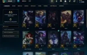 Conta prata 2 com 30 Champs e 9 Skins + 1 Fragmento