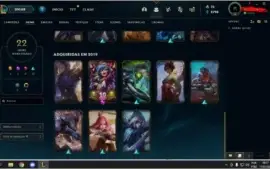 CONTA LEAGUE OF LEGENDS COM 3 VITORIOSAS E CROMA DE DIAMOND