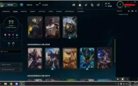 CONTA LEAGUE OF LEGENDS COM 3 VITORIOSAS E CROMA DE DIAMOND