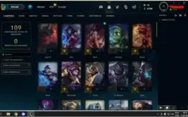 CONTA LEAGUE OF LEGENDS COM 3 VITORIOSAS E CROMA DE DIAMOND