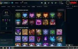 CONTA LEAGUE OF LEGENDS COM 3 VITORIOSAS E CROMA DE DIAMOND