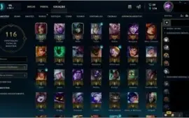 Conta  lvl 63, Prata 2, Personagens 60, Skins 16