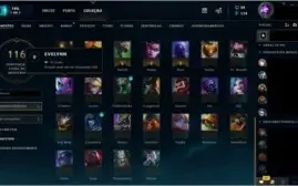 Conta  lvl 63, Prata 2, Personagens 60, Skins 16