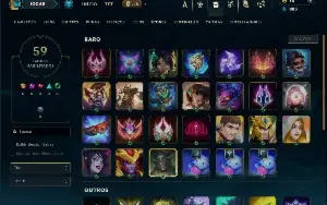 Unranked com 30 Champs e 12 Skins +4 Fragmentos