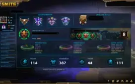 Smite conta S1-387 Skin-Muitas Limitadas-T5-Thor-Anubis-Ullr