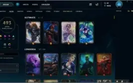 Conta League Of Legends 493 Skins + Skin Rammus Rei