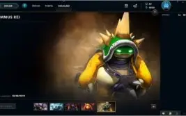 Conta League Of Legends 493 Skins + Skin Rammus Rei