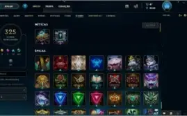 Conta League Of Legends 493 Skins + Skin Rammus Rei