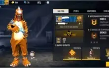 Conta top com dino e passe de elite