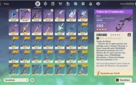 🏖️⭐AR 31 Eula, Fischl + Arco Valsa do Crepúsculo ⭐🏖️