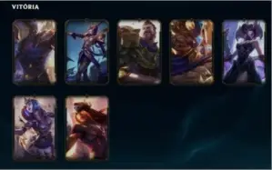 Conta League of Legends 7 skin vitoriosas