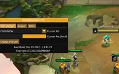 Trocador de skin interno para Teamfight Tactics Indetectável