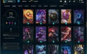 Conta prata 3 com 100 champs e 75 skins +1 Prestigio