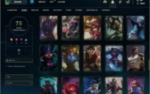 Conta prata 3 com 100 champs e 75 skins +1 Prestigio