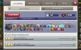 Contas (CR Arena 11; CoC CV9; AoV D5; Fifa Mobile OVR104)