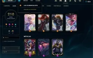 Conta Platina --210 SKINS--110 EMOTES-182 ÍCONES
