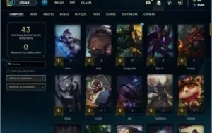 Conta unranked com Rammus rei e Kayle juiza