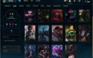 Conta unranked com Rammus rei e Kayle juiza