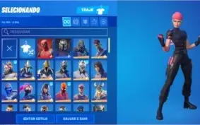 CONTA FORTNITE RARA WILDCAT/IKONIK/GLOW/ROGUE SPIDER/MINTY