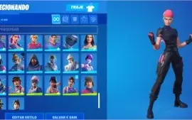 CONTA FORTNITE RARA WILDCAT/IKONIK/GLOW/ROGUE SPIDER/MINTY