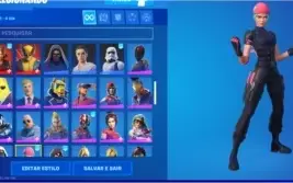CONTA FORTNITE RARA WILDCAT/IKONIK/GLOW/ROGUE SPIDER/MINTY