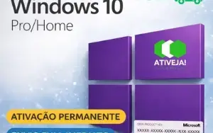 Windows 10 pro 32 / 64 bits vitalício