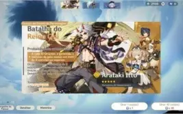 CONTA GENSHIN - AR 23 DILUC, BAAL, 2940 PRIMOGENS