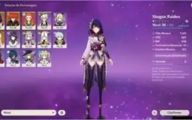 CONTA GENSHIN - AR 23 DILUC, BAAL, 2940 PRIMOGENS