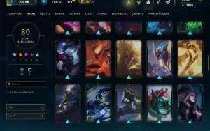 Bronze 2 com 140 Champs e 80 Skins ( MID / JG / TOP )