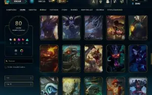 Bronze 2 com 140 Champs e 80 Skins ( MID / JG / TOP )