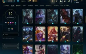 Bronze 2 com 140 Champs e 80 Skins ( MID / JG / TOP )