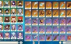 Baal + Cortador, Ayaka + Bis + Yoimiya + Bis, Eula + Bis +..