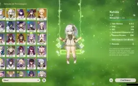 Genshin Impact - Ar50 , 5 Personagens T5 E 4 Armas T5