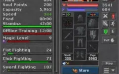 EK 229, RP 187 - skills boas - Squire of Tibia