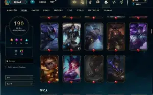 Esmeralda 3 com TODOS os champs e 190 Skins + 6 Prestigios