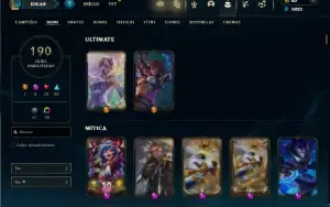 Esmeralda 3 com TODOS os champs e 190 Skins + 6 Prestigios