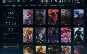 Esmeralda 3 com TODOS os champs e 190 Skins + 6 Prestigios