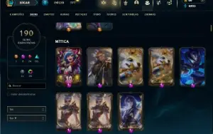 Esmeralda 3 com TODOS os champs e 190 Skins + 6 Prestigios