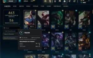 Esmeralda 3 com TODOS os champs e 190 Skins + 6 Prestigios