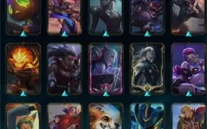 Conta de League of Legends Platina 3 com muitas skins
