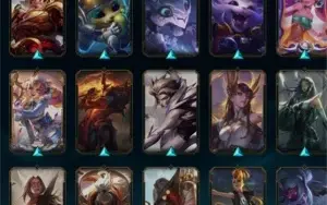 Conta de League of Legends Platina 3 com muitas skins