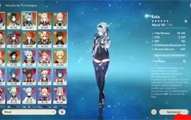 Conta Genshin - Trio Arcontes + Muitos personagens e armas!