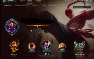 Conta lol Platina 5