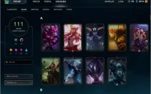 Conta lol Platina 5