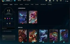 SMURF W/R ALTO + SKINS LENDÁRIAS 2022