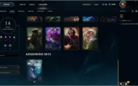 Conta D5 - LoL - 54 champs - 14 Skins