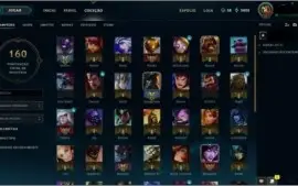 Conta D5 - LoL - 54 champs - 14 Skins